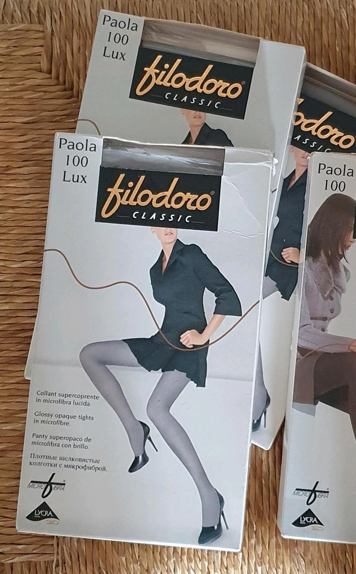 Filodoro Колготки серые плотные L