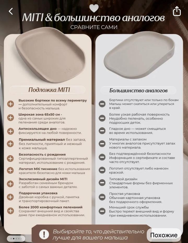 miti Пеленальная подложка