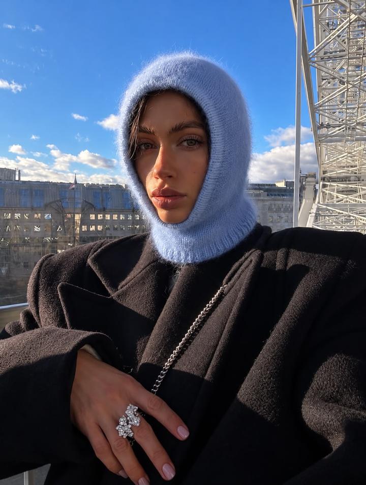 Вязаная балаклава АНГОРКА