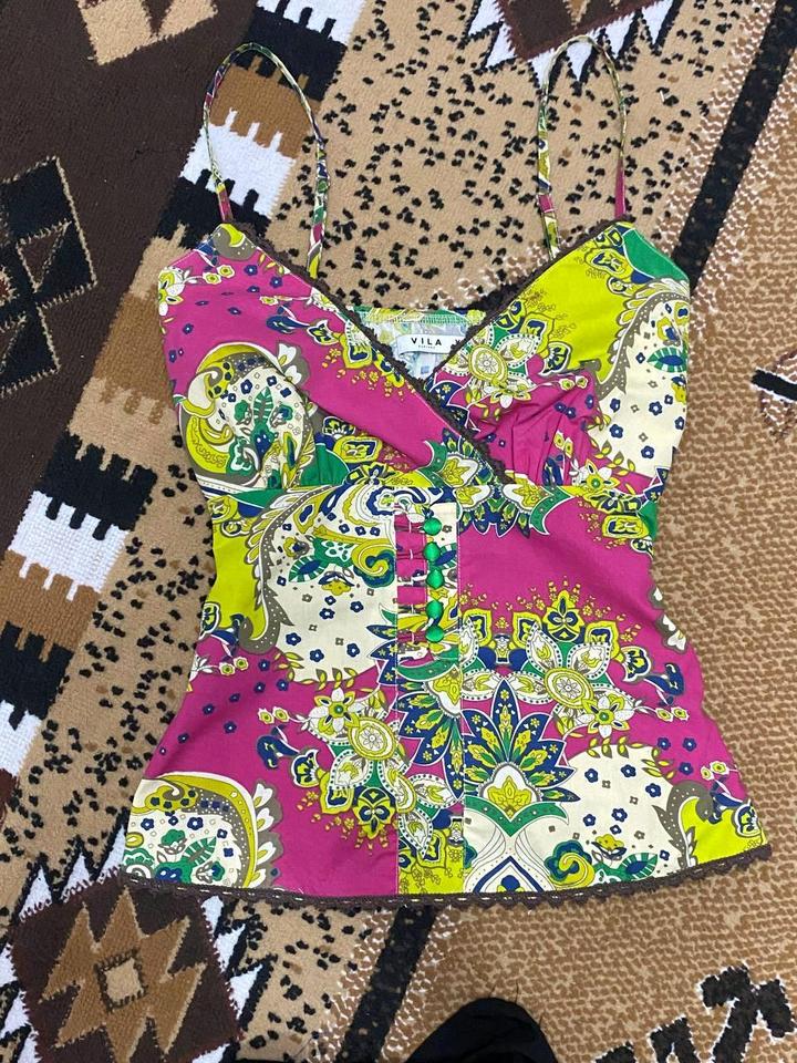 VILA vintage top винтажный топ