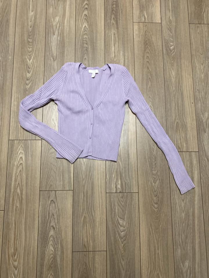 H&M Вязкий кардиган в рубчик