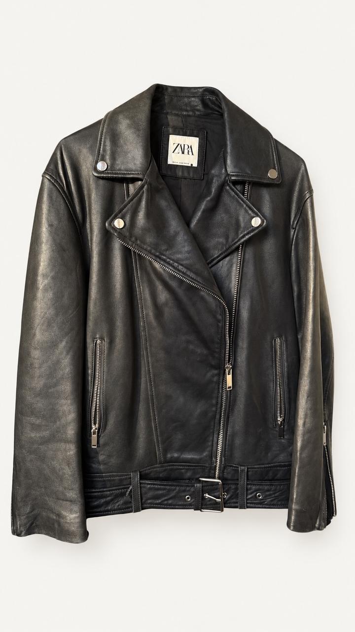 Кожаная куртка ZARA