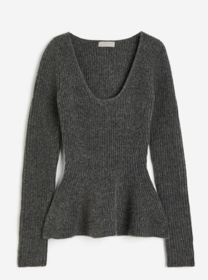 H&M джемпер с баской
