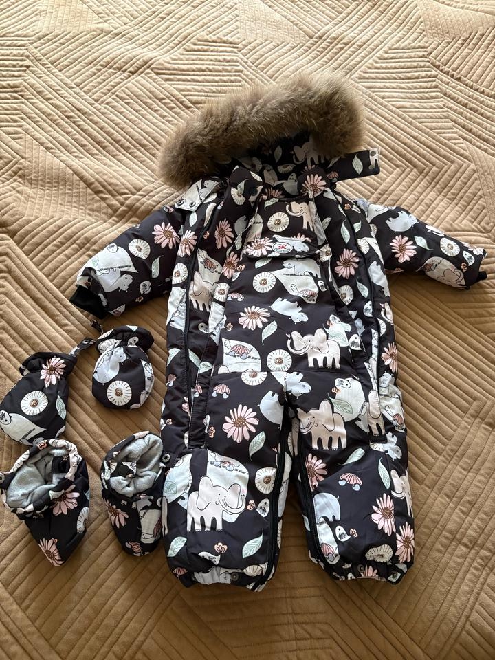 Комбинезон зимний на девочку