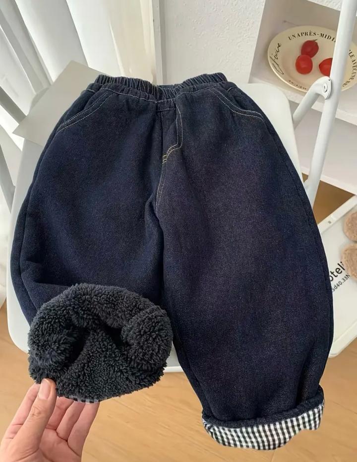 Утепленные джинсы на меху