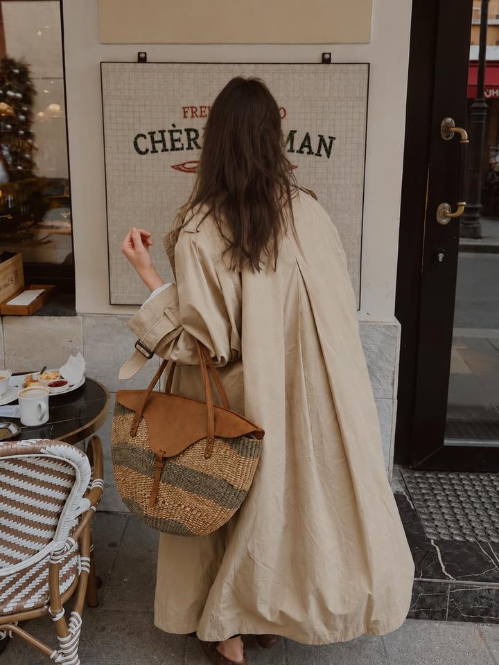 VINTAGE BOHO BAG 🤎 Плетеная сумка-шопер с кожаными вставками