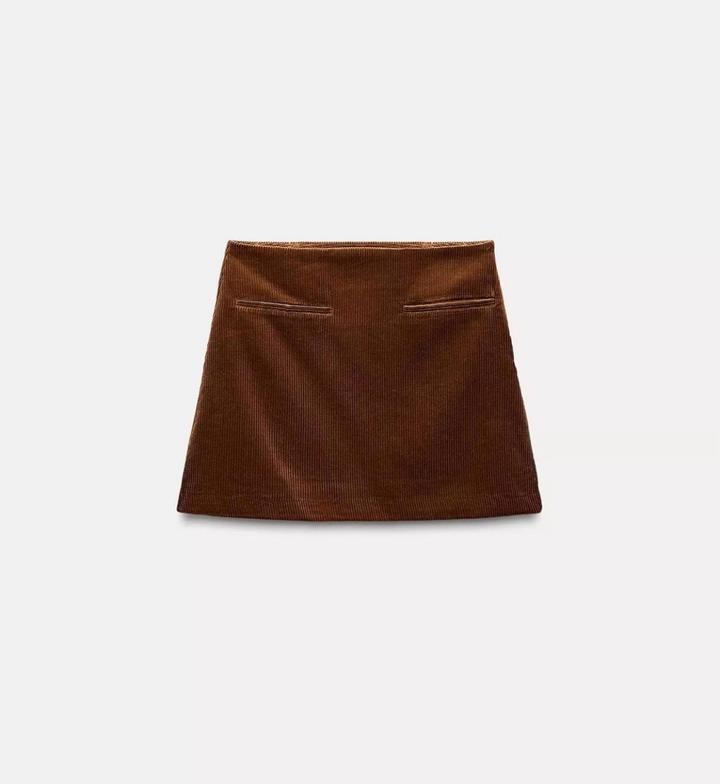 Zara Вельветовая мини-юбка