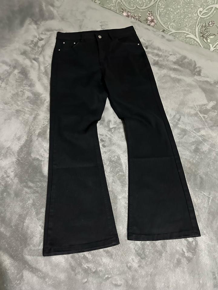 Черные джинсы клеш/bootcut