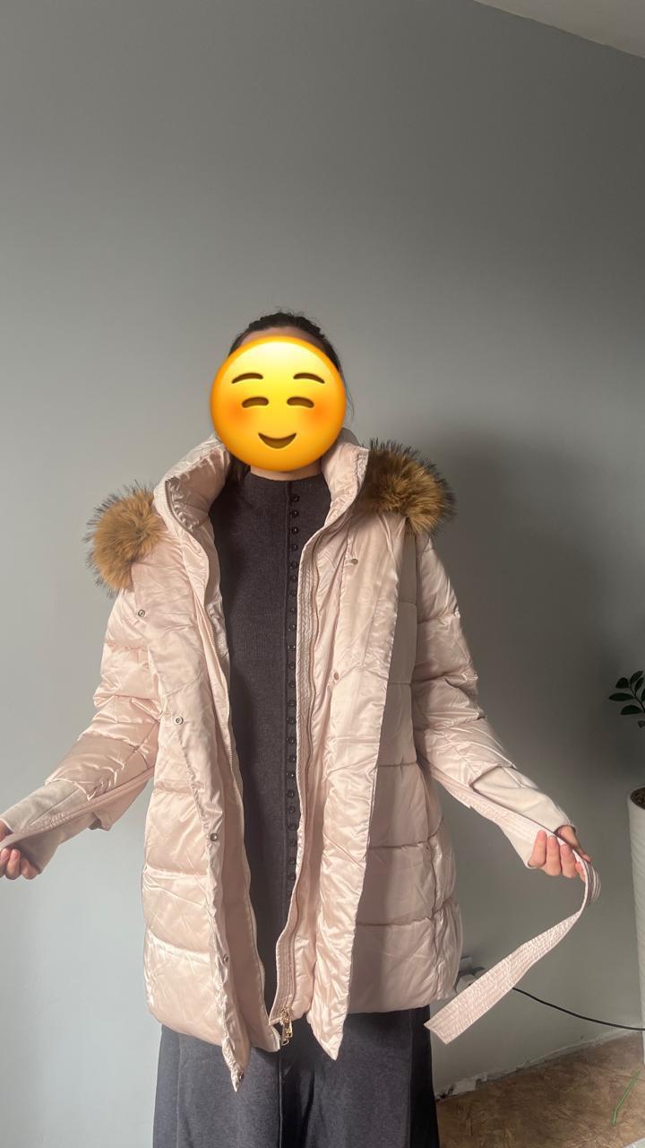 Papillion Женский пуховик с меховым капюшоном
