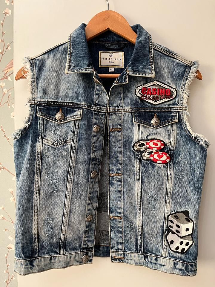 Джинсовая жилетка Philipp Plein