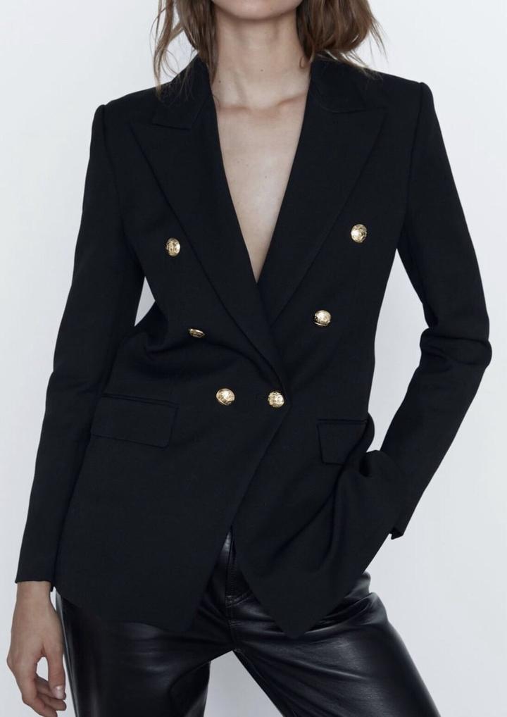 Двубортный пиджак ZARA