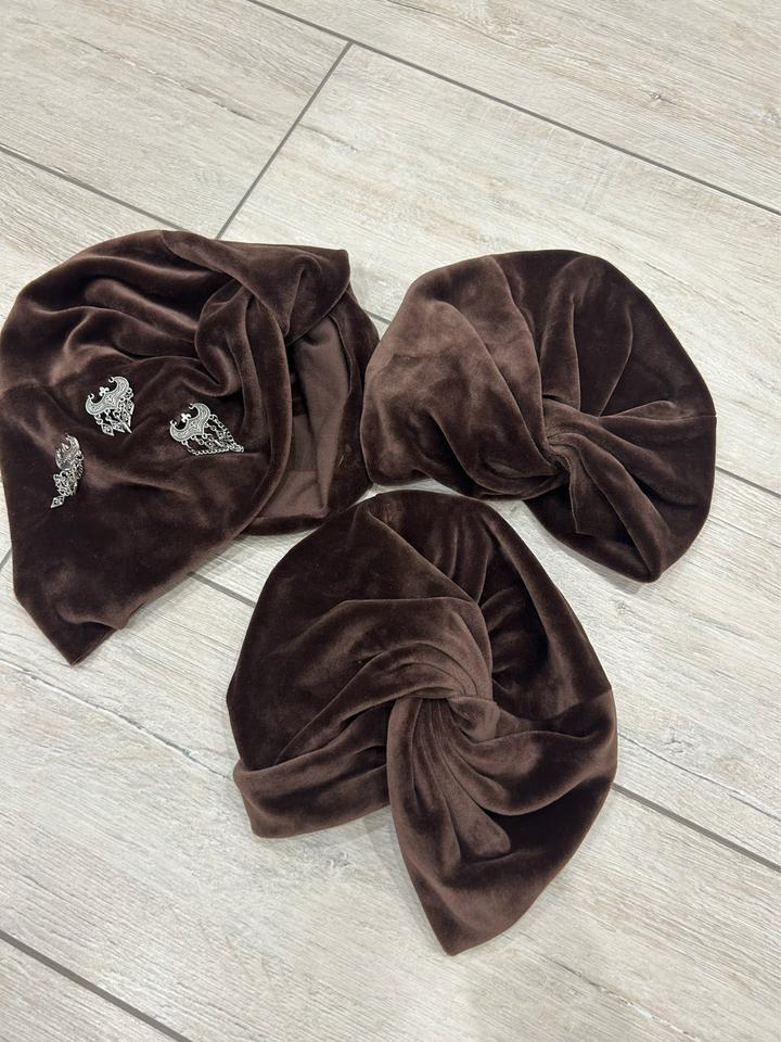 Handmade (ручная работа) Женский тюрбан из велюра