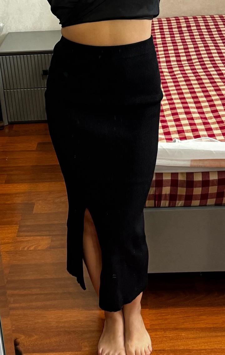 Юбка миди трикотажная Zara