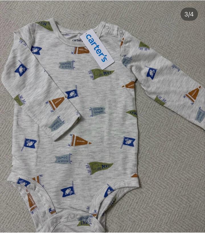carter's боди с принтом