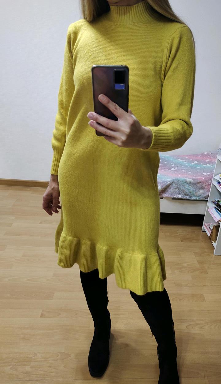 Теплое платье М
