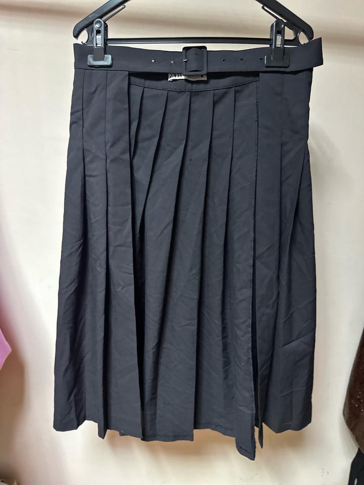 Плиссированная юбка-фартук ZARA