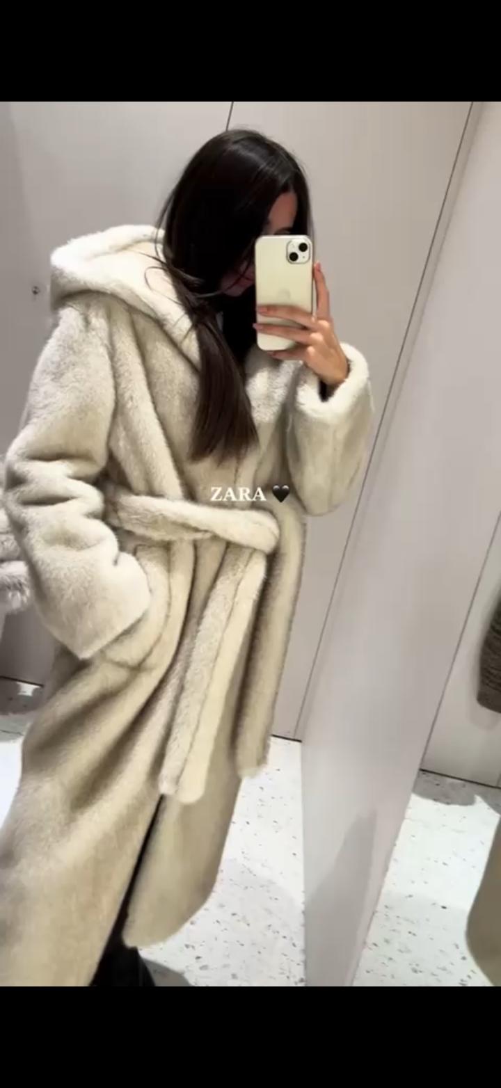 Шуба Zara длинная