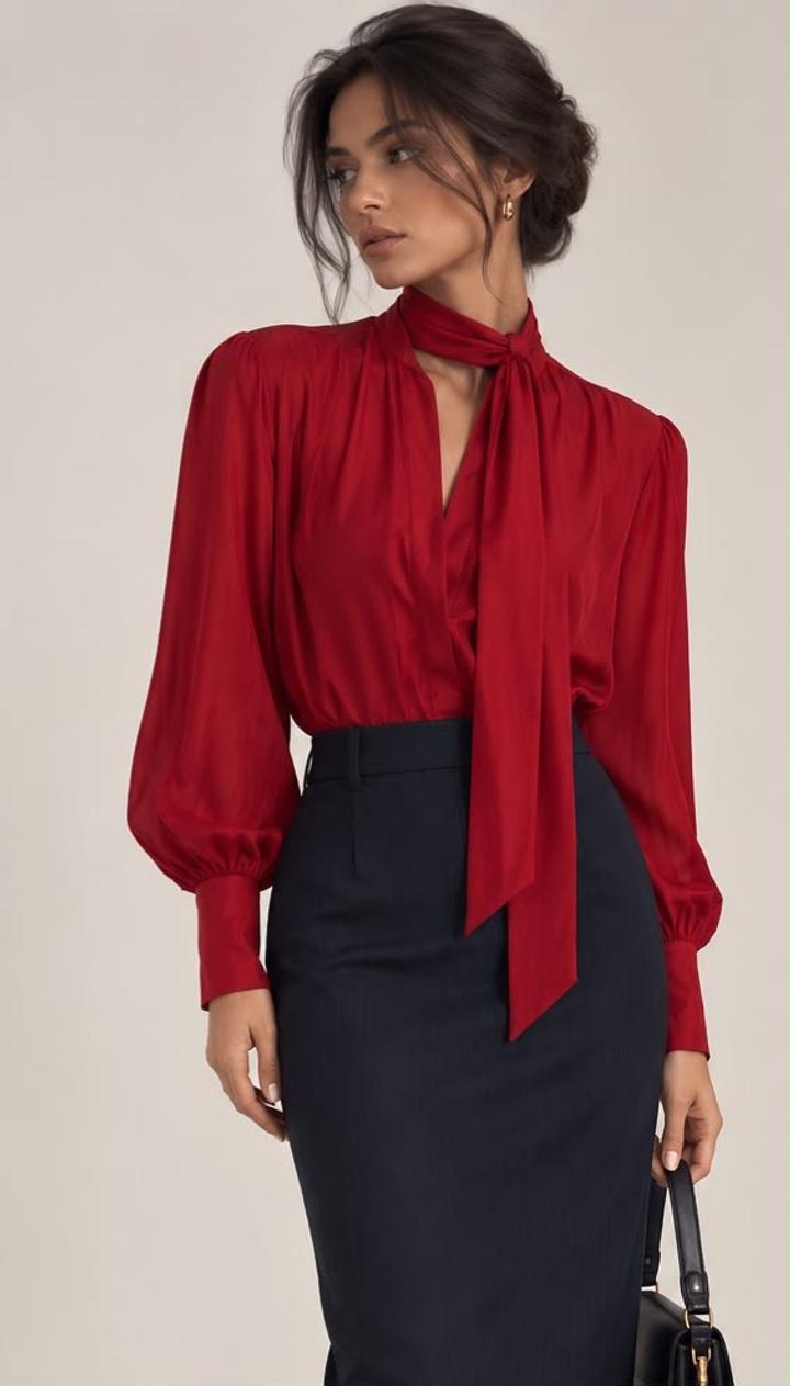 Zara Блуза с бантом