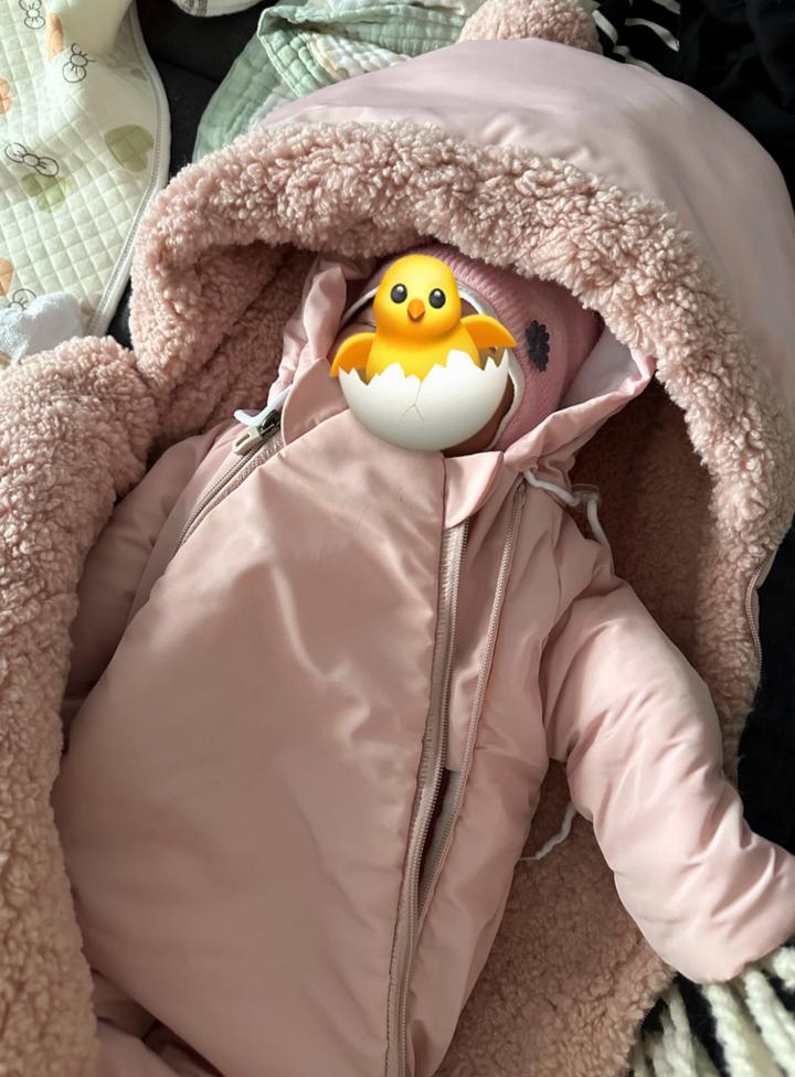 hello baby Зимний конверт-комбинезон для новорождённой, 0-3 мес.