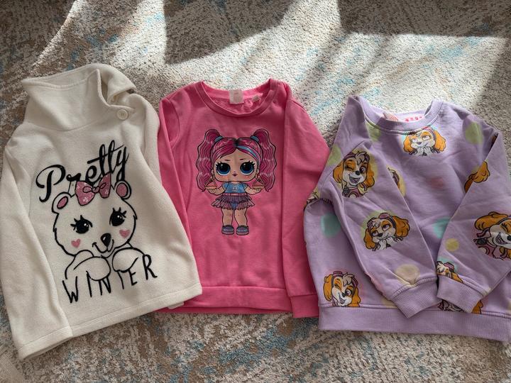 F&F Толстовки лонгслив и майки. 4-6 лет
