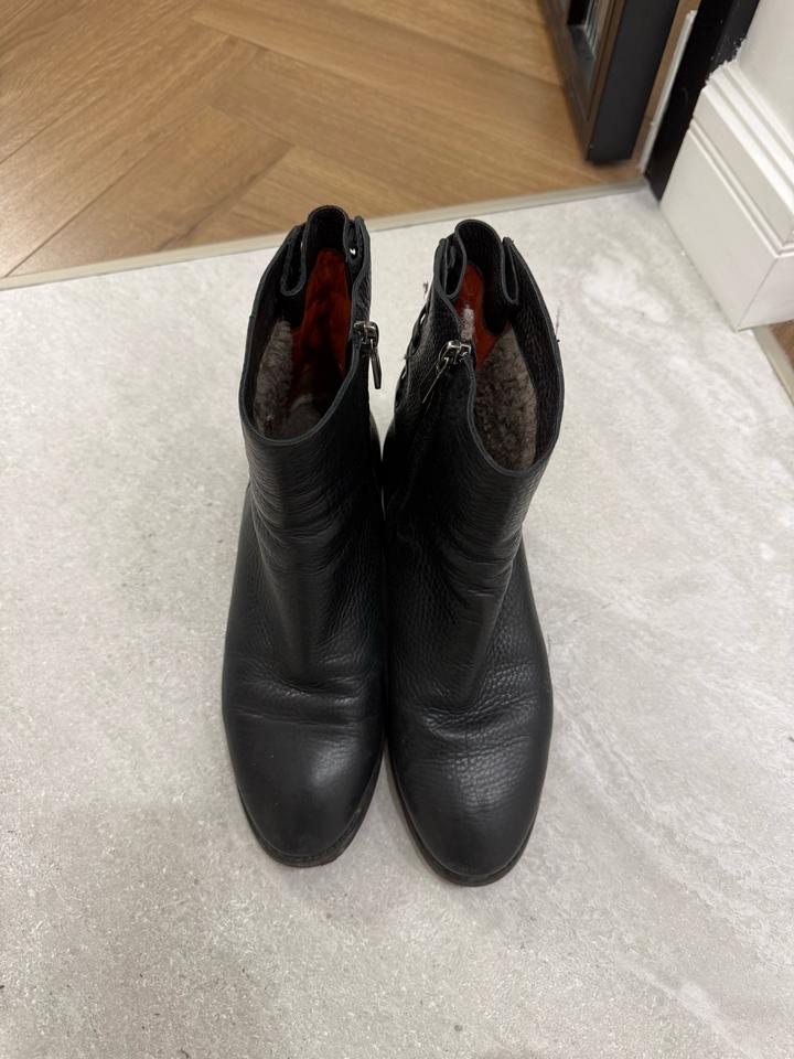 Santoni оригинал Кожаные ботинки