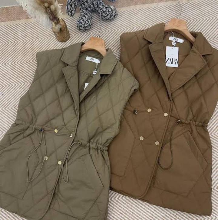 ZARA стеганая жилетка