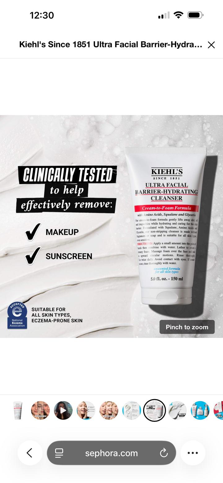 Kiehl's Since 1851 Ultra Facial Barrier-Hydrating Cleanser
