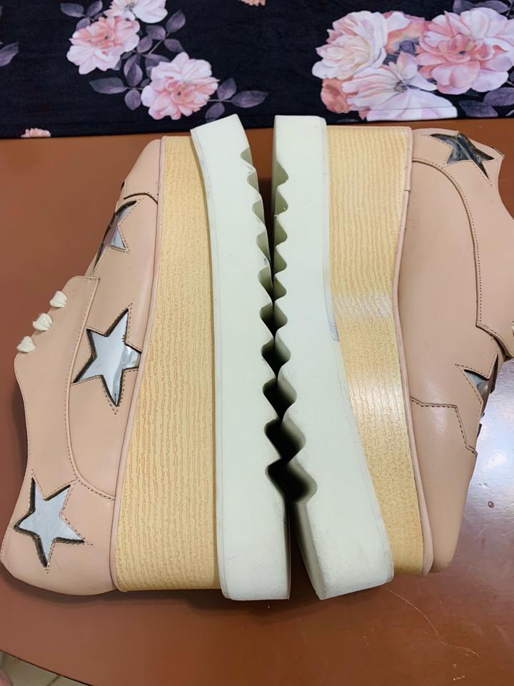 Броги из нежной розовой кожи