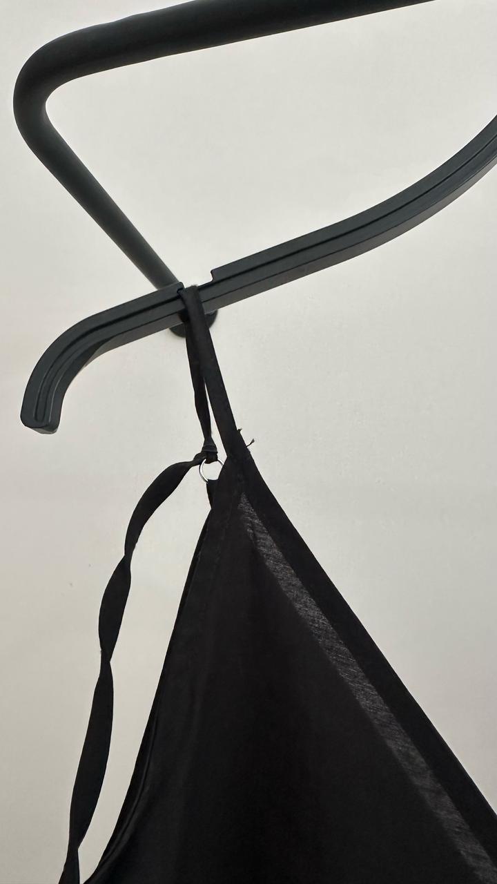 Черное платье Zara в пол
