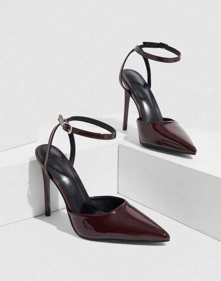 Лакированные туфли-слингбэки в стиле Louboutin — Новые
