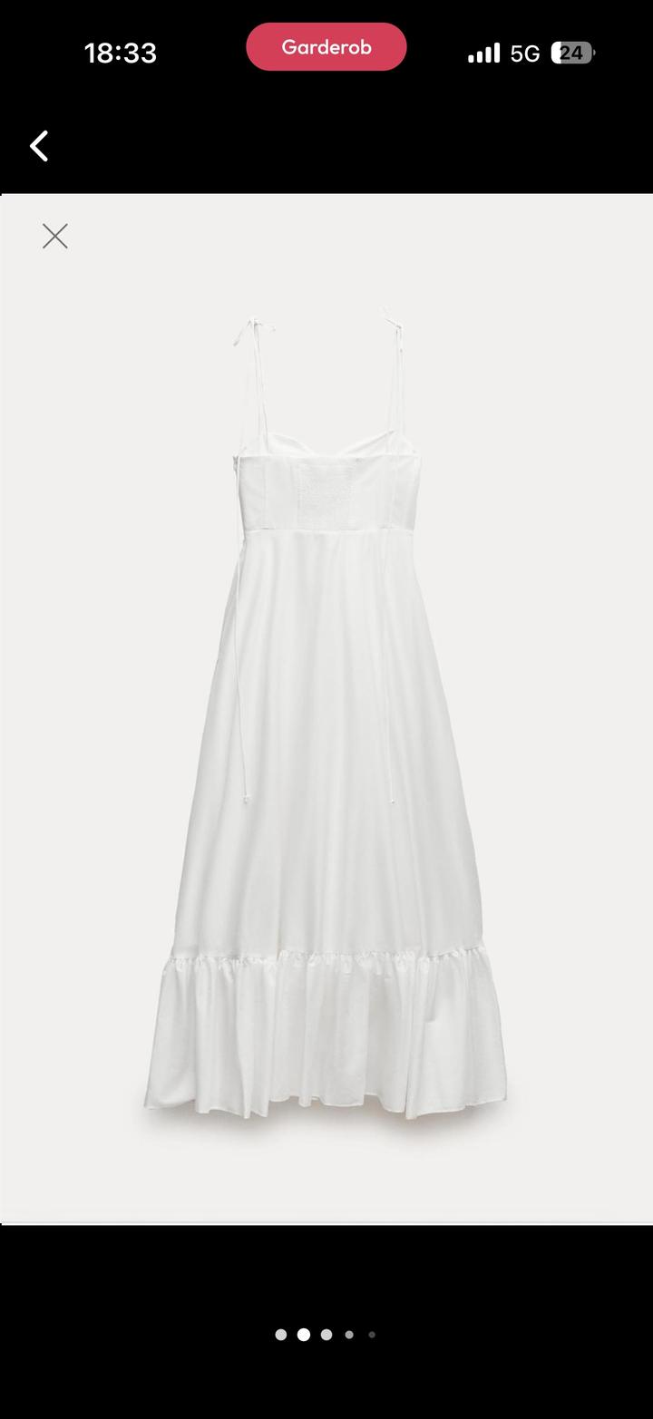 Новое шикарное Белое платье Zara размер S