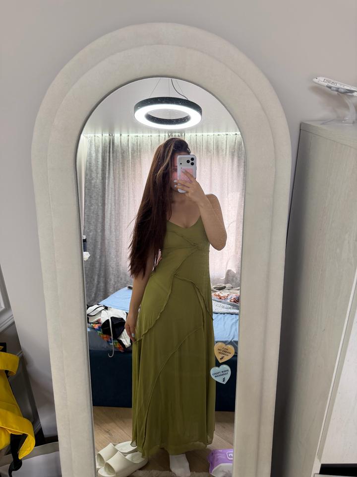Зеленое платье Zara