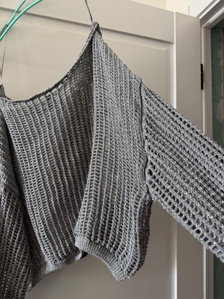 Сетечный джемпер