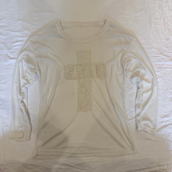 Y2K coquette cute longsleeve с крестом