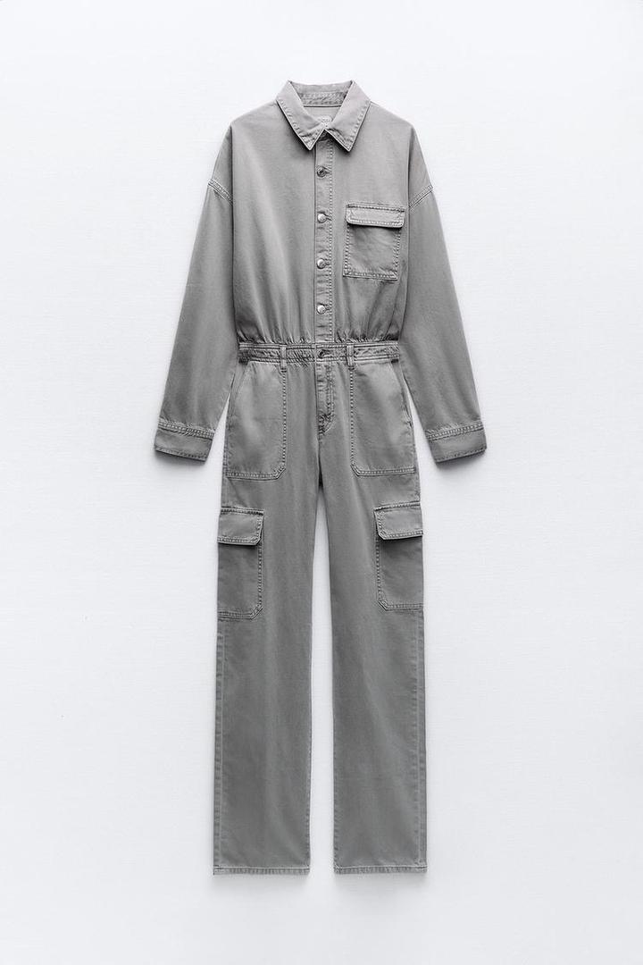 Джинсовый комбинезон zara