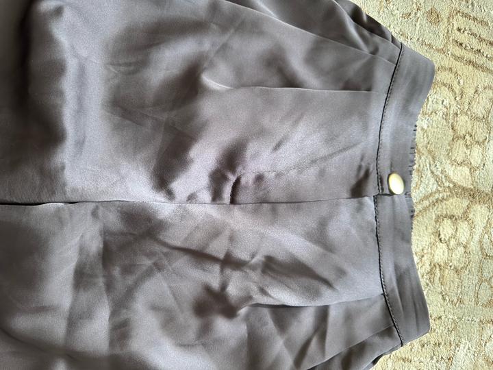 Двойка атласовая серебристая