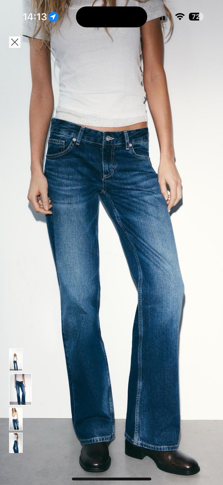 Джинсы на низкой посадке Зара