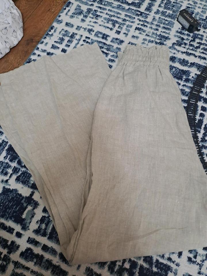 Двойка пиджак и брюки лён