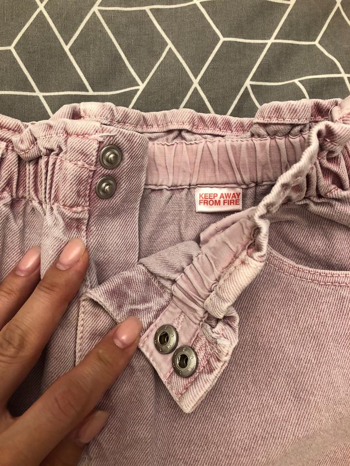 Zara джинсовая юбка розового цвета 3-4 года 104 см
