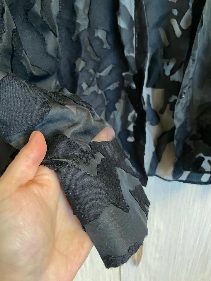 Блузка рубашка Zara черная