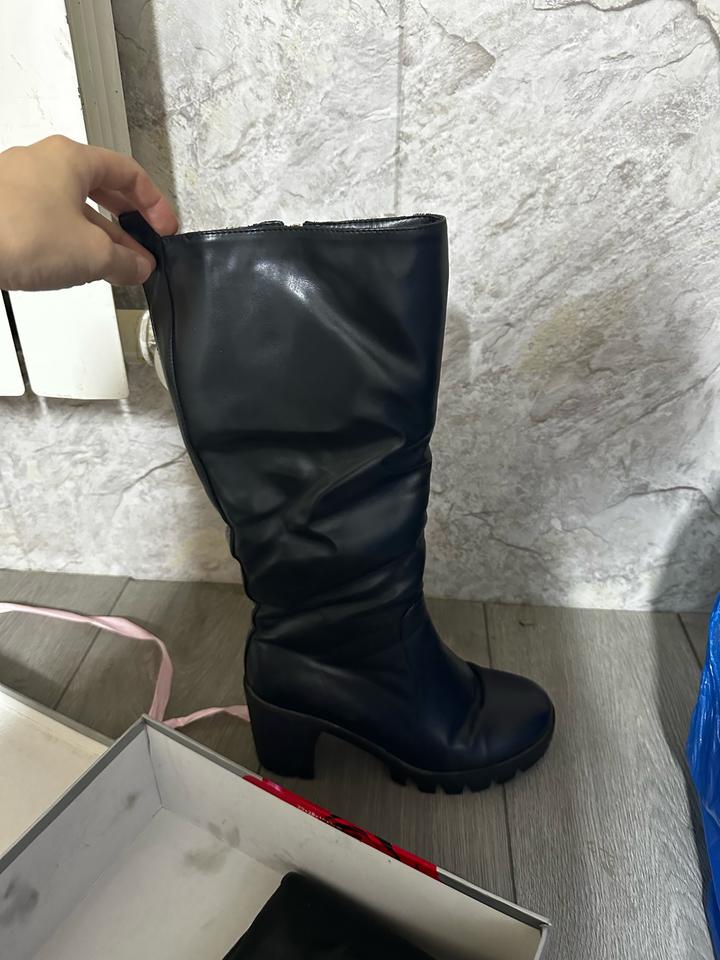 Сапоги кожаные