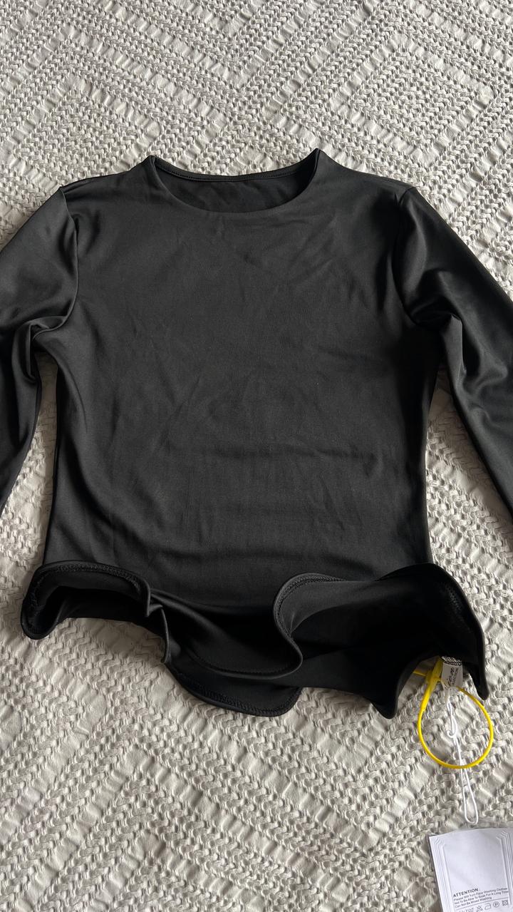 Лонгслив , с акцентными краями