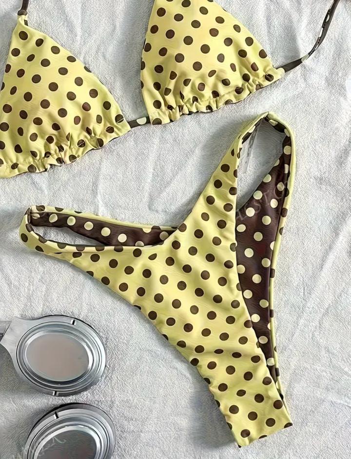 Купальник трендовый горох