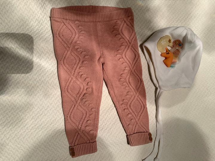 Гамаши и шапочка для девочки