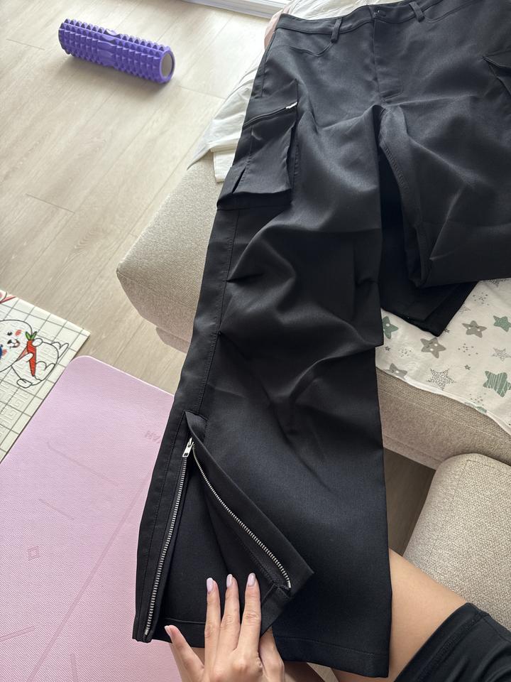 Карго штаны черные - Papermoon