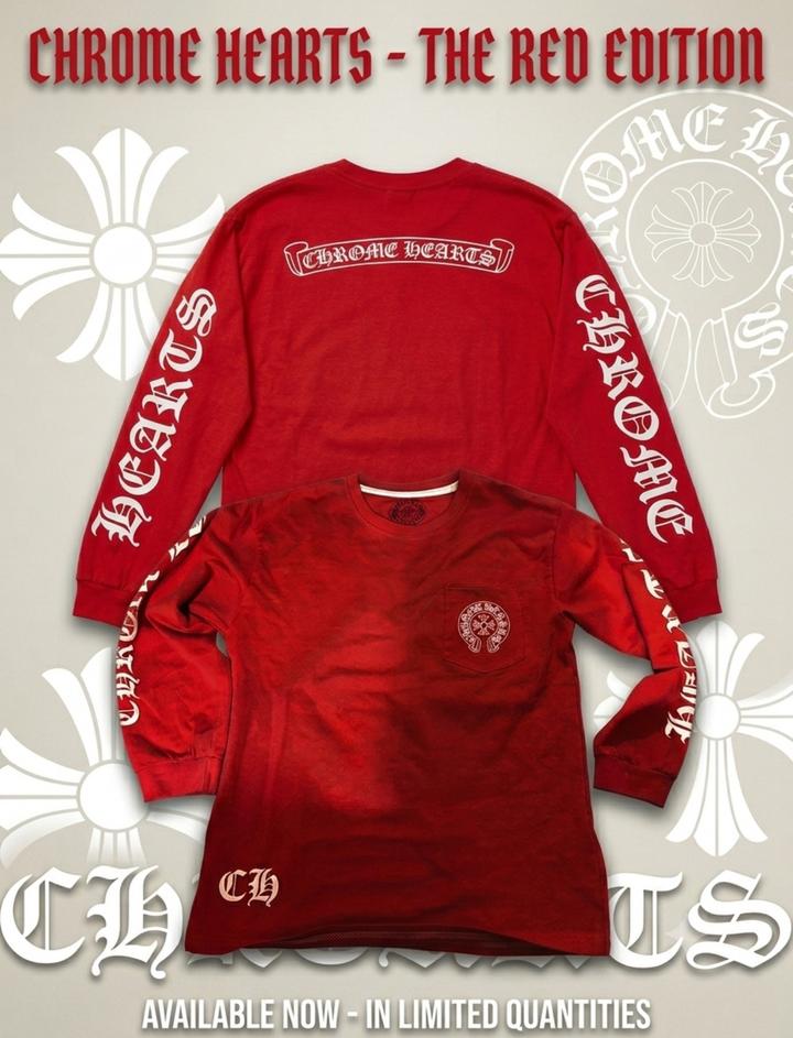 Лонгслив Chrome Hearts Red