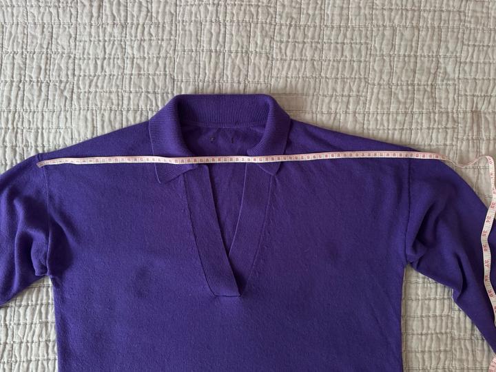 Фиолетовый свитер поло Massimo Dutti