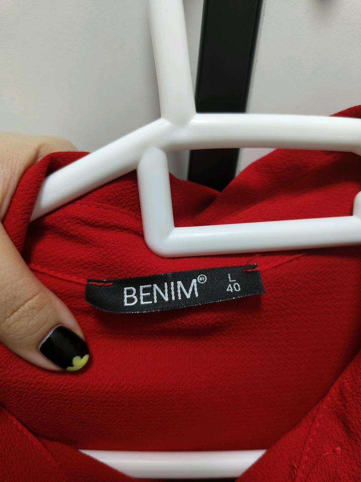 Красное турецкое платье-рубашка