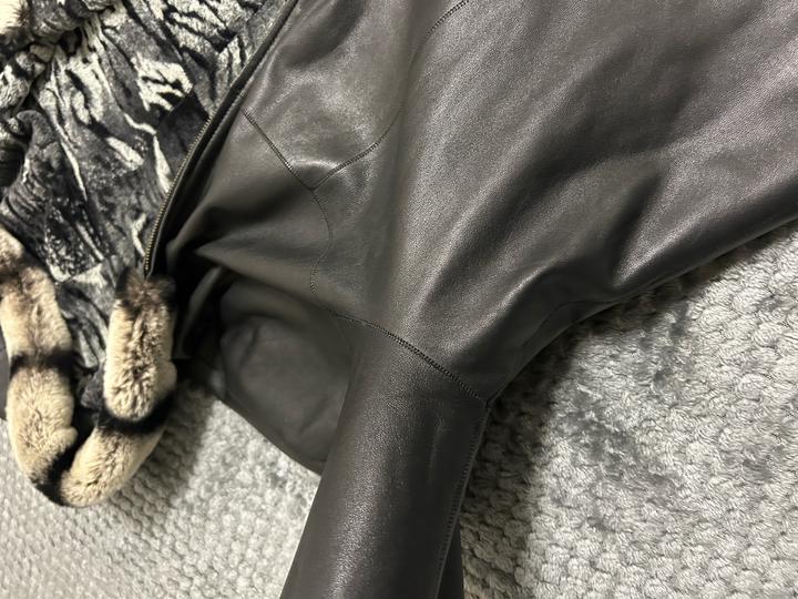 Кожанка с мехом