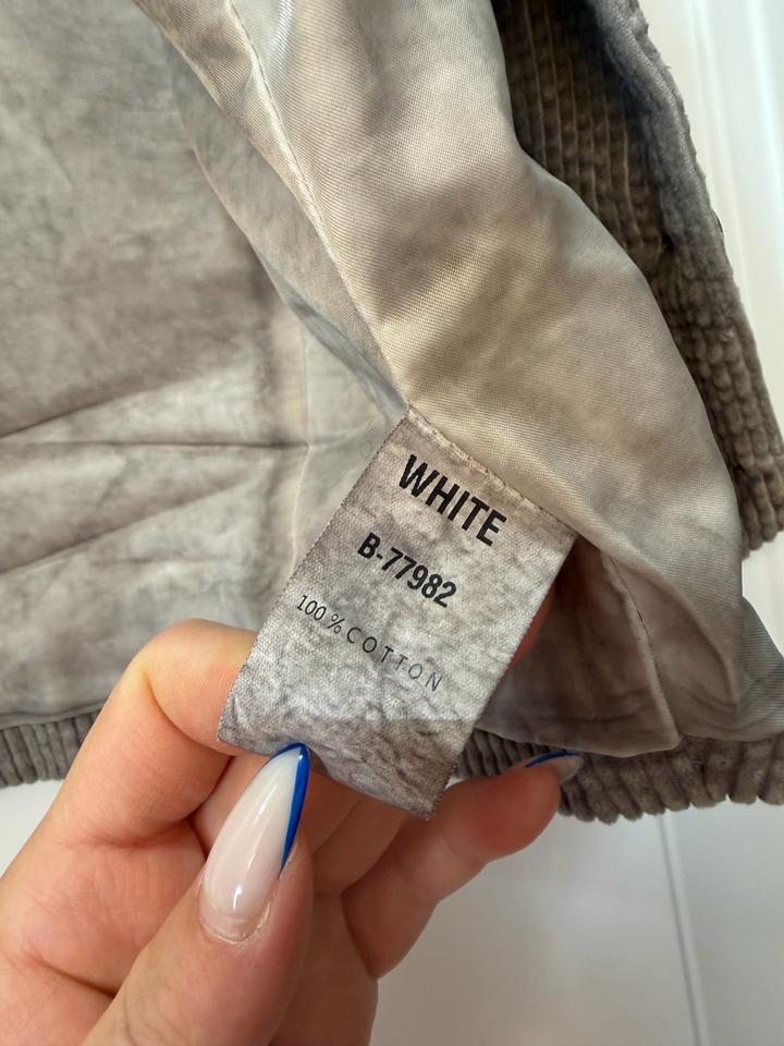 Жилет вельвет White